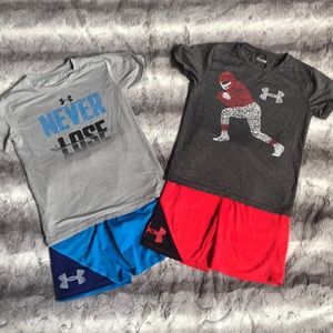 4 piece bundle of under armor boy’s size 7